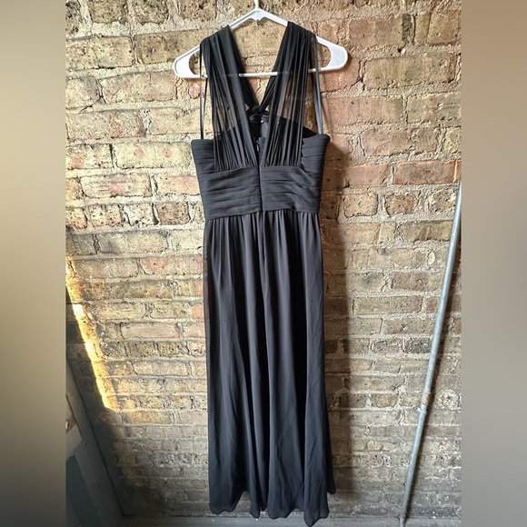 Ralph Lauren Black Ruched Halter Maxi Dress - Picture 3 of 6
